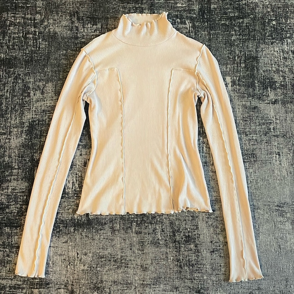 Reformation Long Sleeve Mock Neck